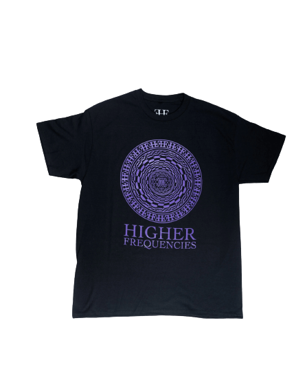 Ancestral Frequency Mandela Tee - Purple/Black
